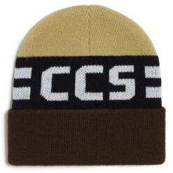 CCS Blockletters Beanie - Brown/Tan