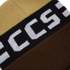 CCS Blockletters Beanie - Brown/Tan 8 CCS Blockletters Beanie - Brown/Tan -DADDIES Skate Gear BQ69502 3