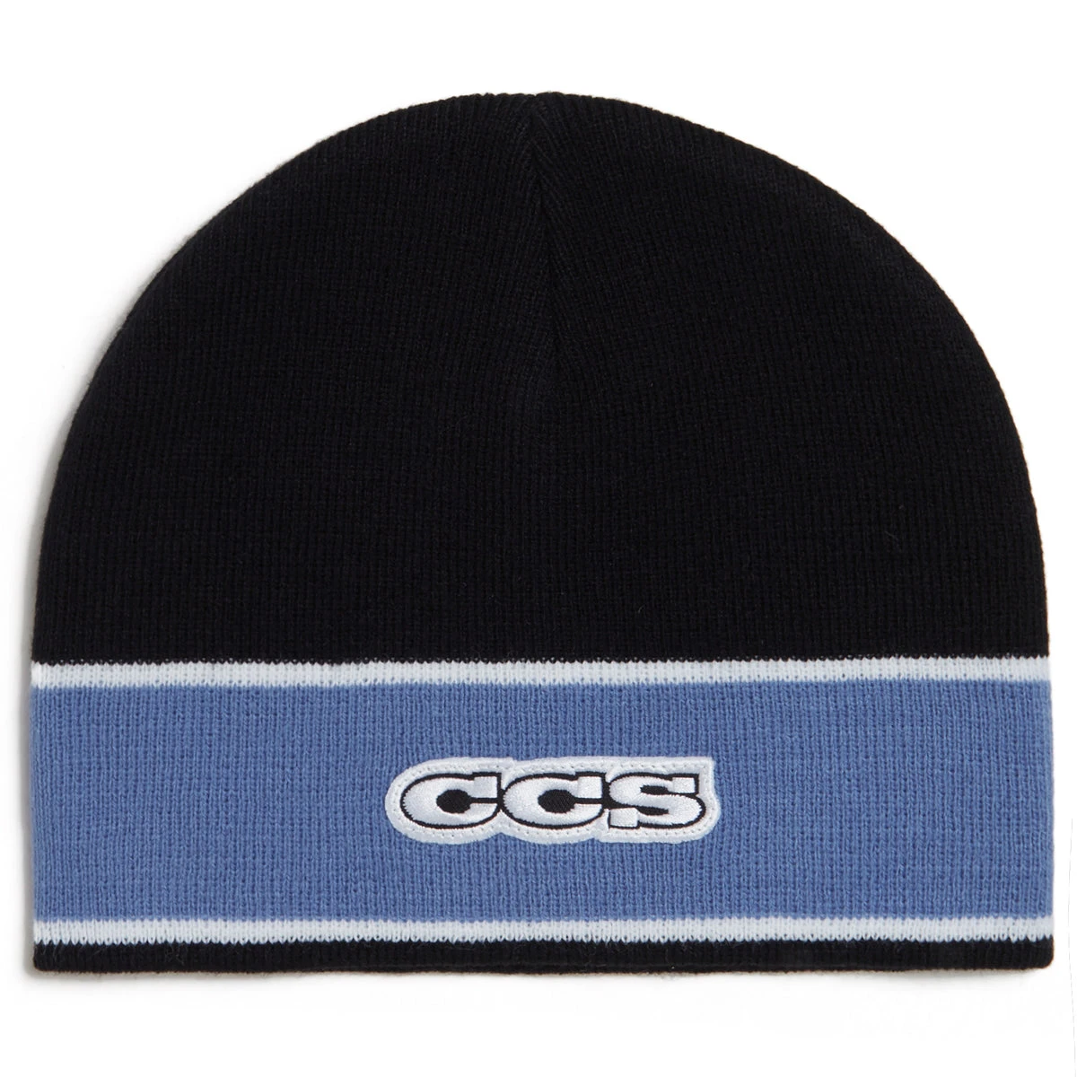 CCS Icon Skully Beanie - Black/Blue 3 CCS Icon Skully Beanie - Black/Blue
