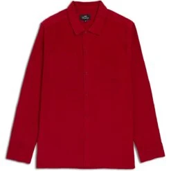 CCS Long Sleeve Corduroy Shirt - Crimson