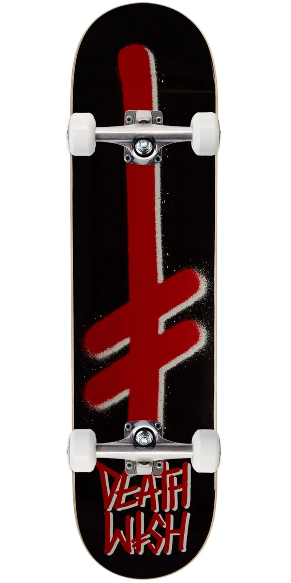 Deathwish Gang Logo Mini Skateboard Complete - 7.30" 3 Deathwish Gang Logo Mini Skateboard Complete - 7.30"