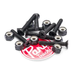 Paris Flat Head Hardware - Black - 1.125"