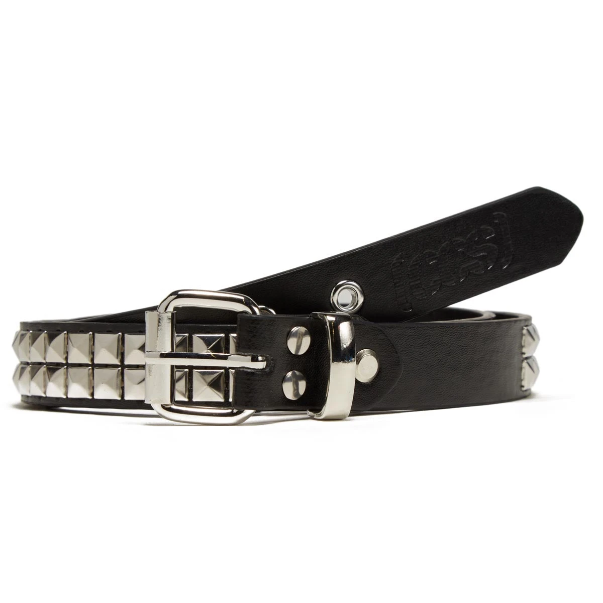 CCS Pyramid Studded Belt - 2 Row - Black 3 CCS Pyramid Studded Belt - 2 Row - Black
