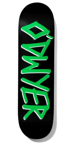 Deathwish O'Dwyer Gang Name Skateboard Deck - Green - 8.25"