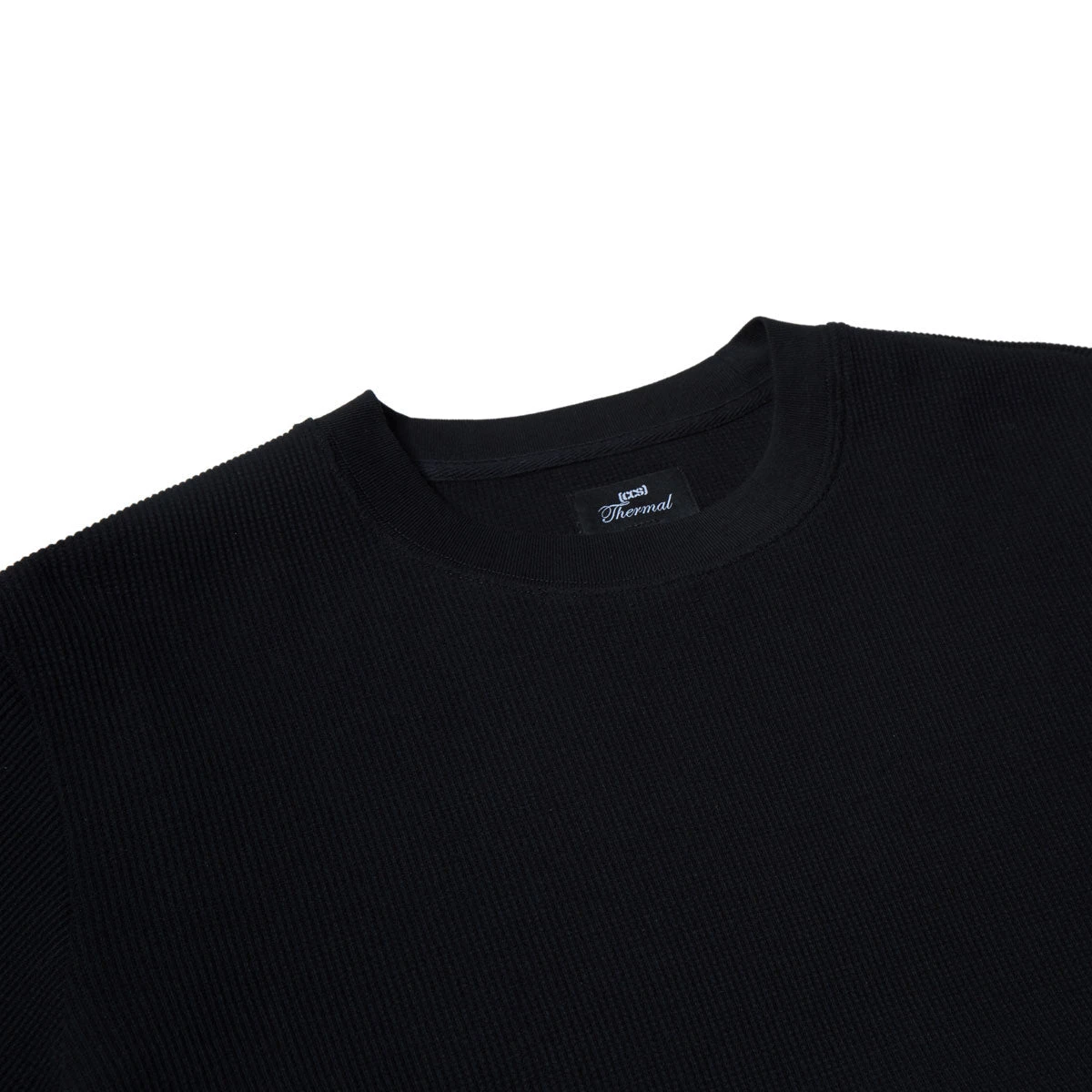 CCS OG Waffle Knit Thermal Shirt - Black 4 CCS OG Waffle Knit Thermal Shirt - Black - Image 2
