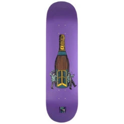 Passport Wine Em & Dine Em Always Open Skateboard Deck - 8.38"
