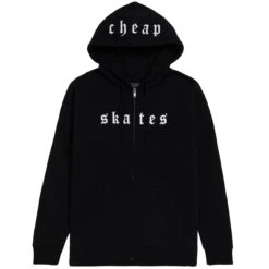 CCS Cheap Skates OE Zip Hoodie - Black/White