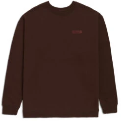 CCS Nested Logo Heavy Crewneck Sweatshirt - Brown