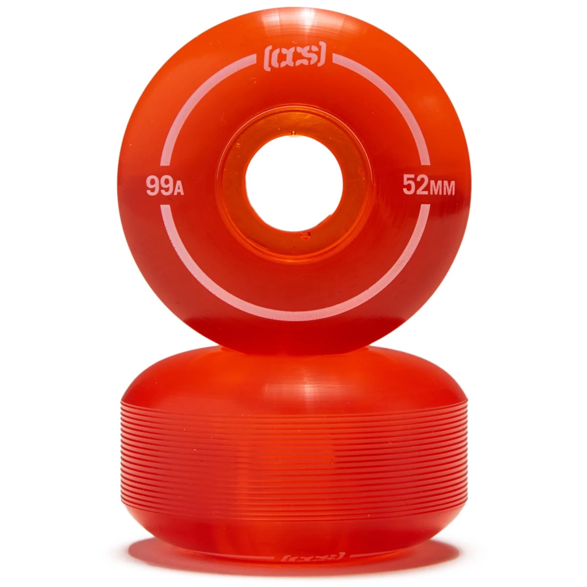 CCS Clear 99a Skateboard Wheels - Orange - 52mm 4 CCS Clear 99a Skateboard Wheels - Orange - 52mm - Image 2