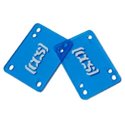 CCS Clear Skateboard Riser Pads - Blue - 1/8"
