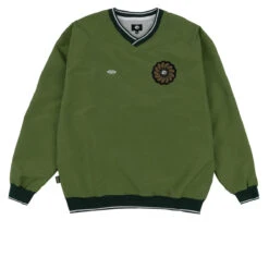 Magenta Tres Tech V Neck Sweater - Forest Green