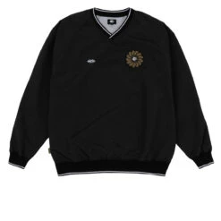 Magenta Tres Tech V Neck Sweater - Black