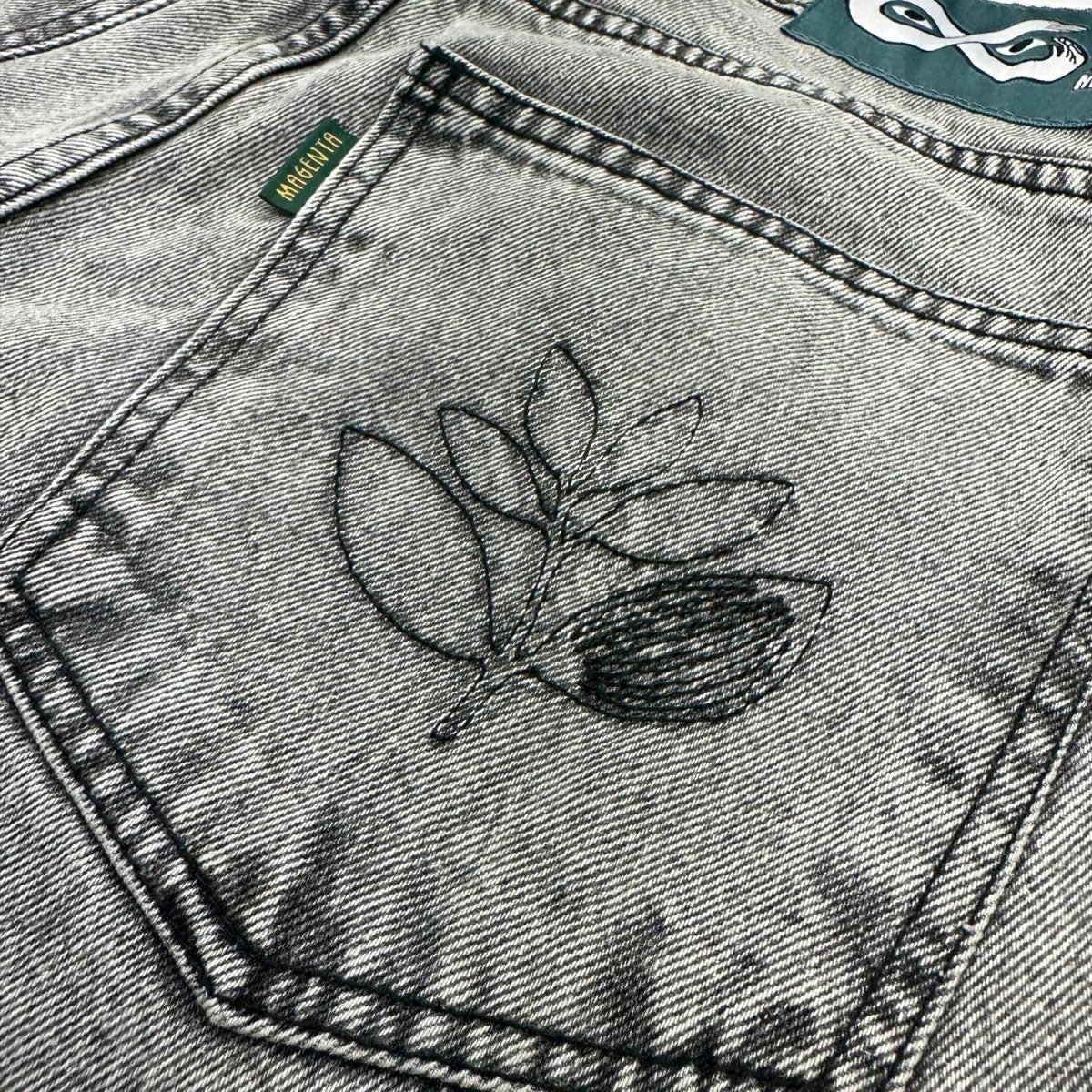 Magenta OG Denim Jeans - Acid Wash 6 Magenta OG Denim Jeans - Acid Wash - Image 4