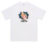 Poets Butterfly Girl Dtg T-Shirt - White -DADDIES Skate Gear BQ76B15 1