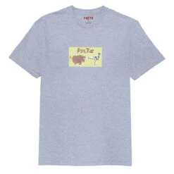 Poets Karate Champ Dtg T-Shirt - Heather Grey