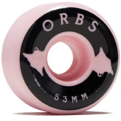 Welcome Orbs Specters Solids Conical 99a Skateboard Wheels - Light Pink - 53mm