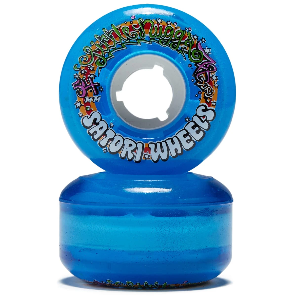Satori Movement Lil Nugz Cruiser 78a Skateboard Wheels - Blue - 54mm 4 Satori Movement Lil Nugz Cruiser 78a Skateboard Wheels - Blue - 54mm - Image 2