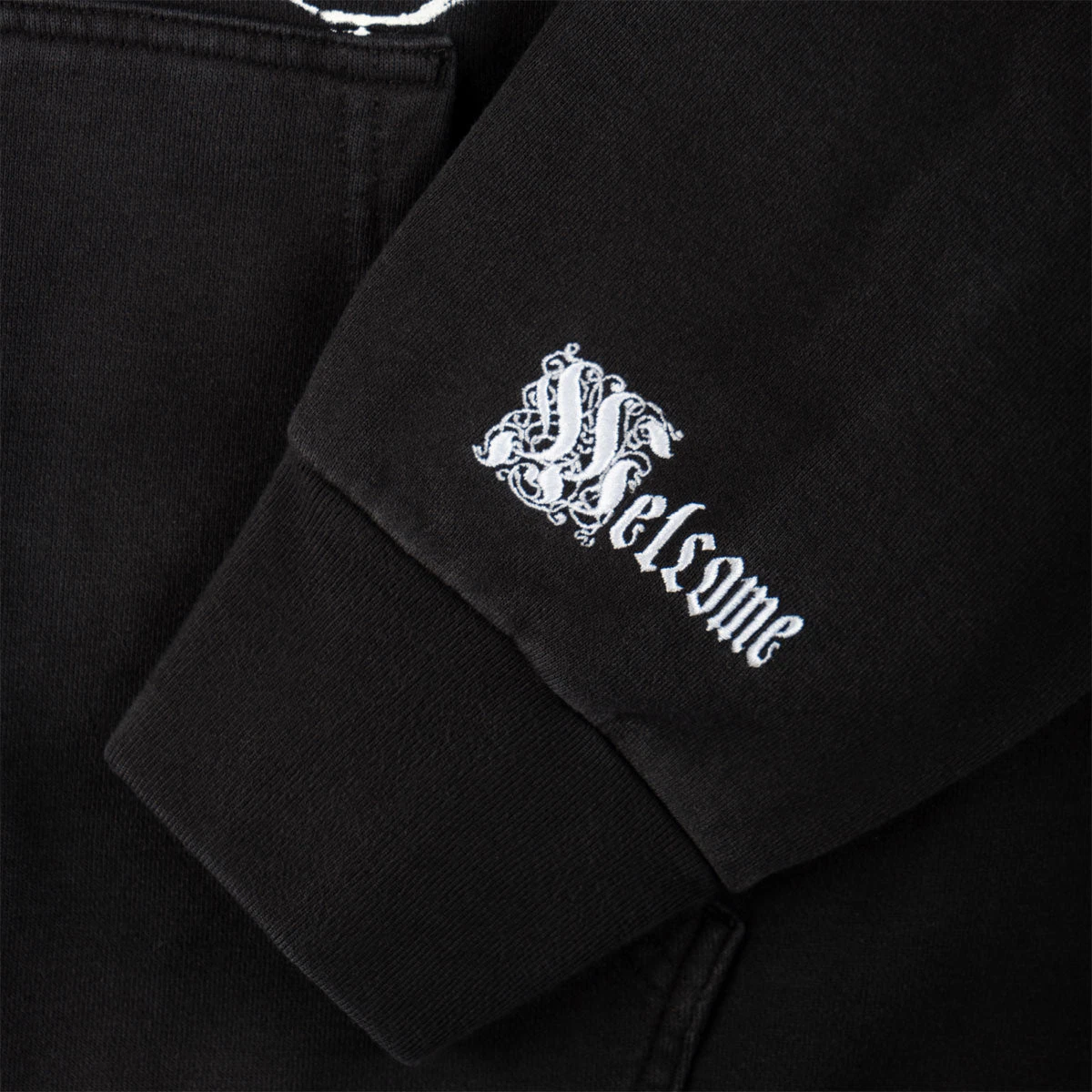 Welcome Duality Cropped Zip Hoodie - Black 7 Welcome Duality Cropped Zip Hoodie - Black - Image 5