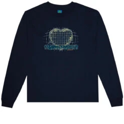 Frog I Love Music Long Sleeve T-Shirt - Blue