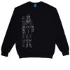 Frog Comic Book Crewneck Sweatshirt - Black 2 Frog Comic Book Crewneck Sweatshirt - Black -DADDIES Skate Gear BQ79075 1