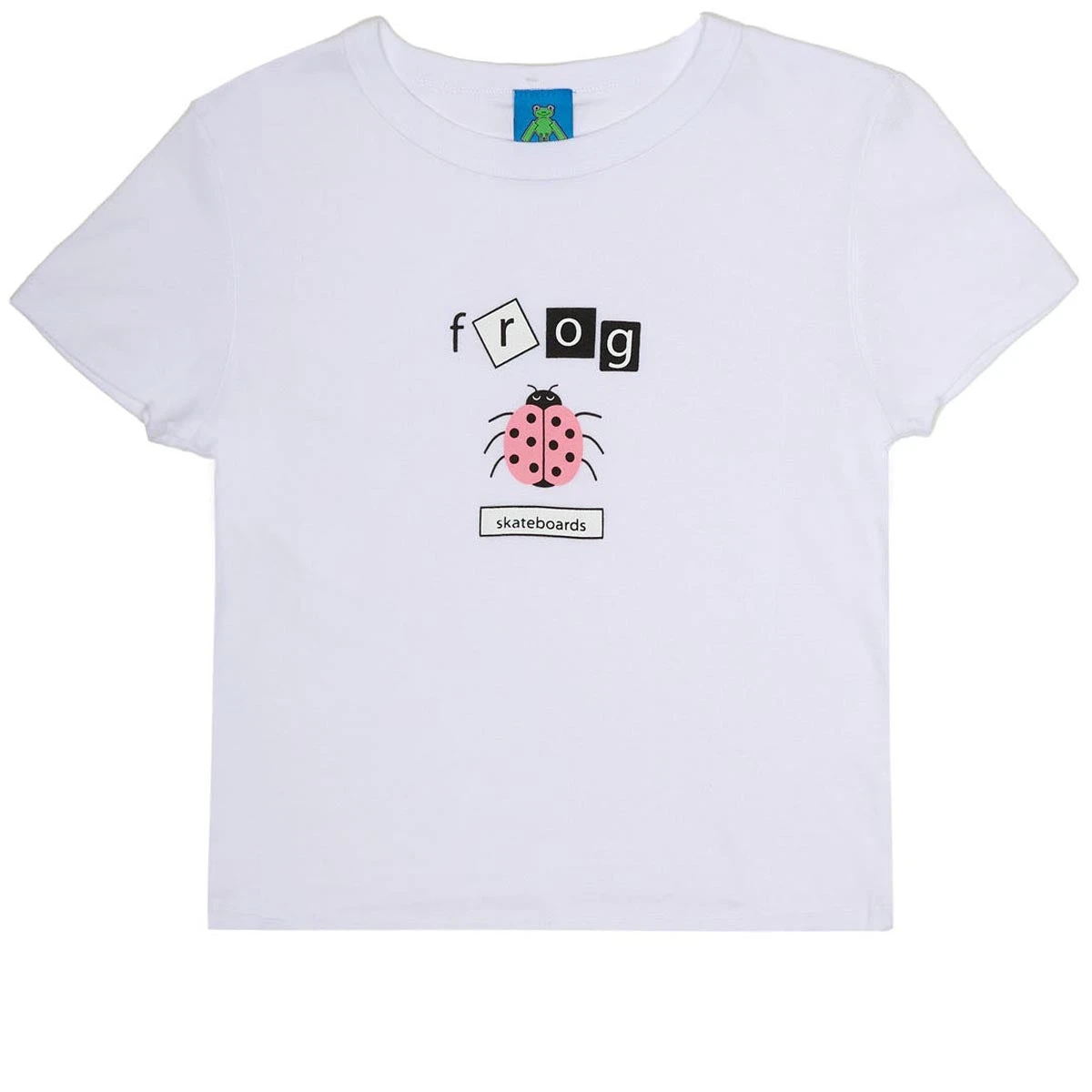 Frog Womens Lady Bug Baby T-Shirt - White 3 Frog Womens Lady Bug Baby T-Shirt - White