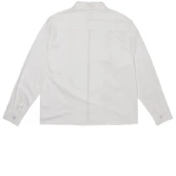 Hoddle Thorn Zip Up Long Sleeve Shirt - White 9 Hoddle Thorn Zip Up Long Sleeve Shirt - White -DADDIES Skate Gear BQ790ED 3