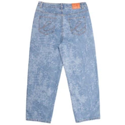 Hoddle 16oz Ranger Jeans - Light Wash Laser Etching -DADDIES Skate Gear BQ7910E 3