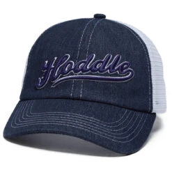 Hoddle Intarsia Trucker Hat - Indigo