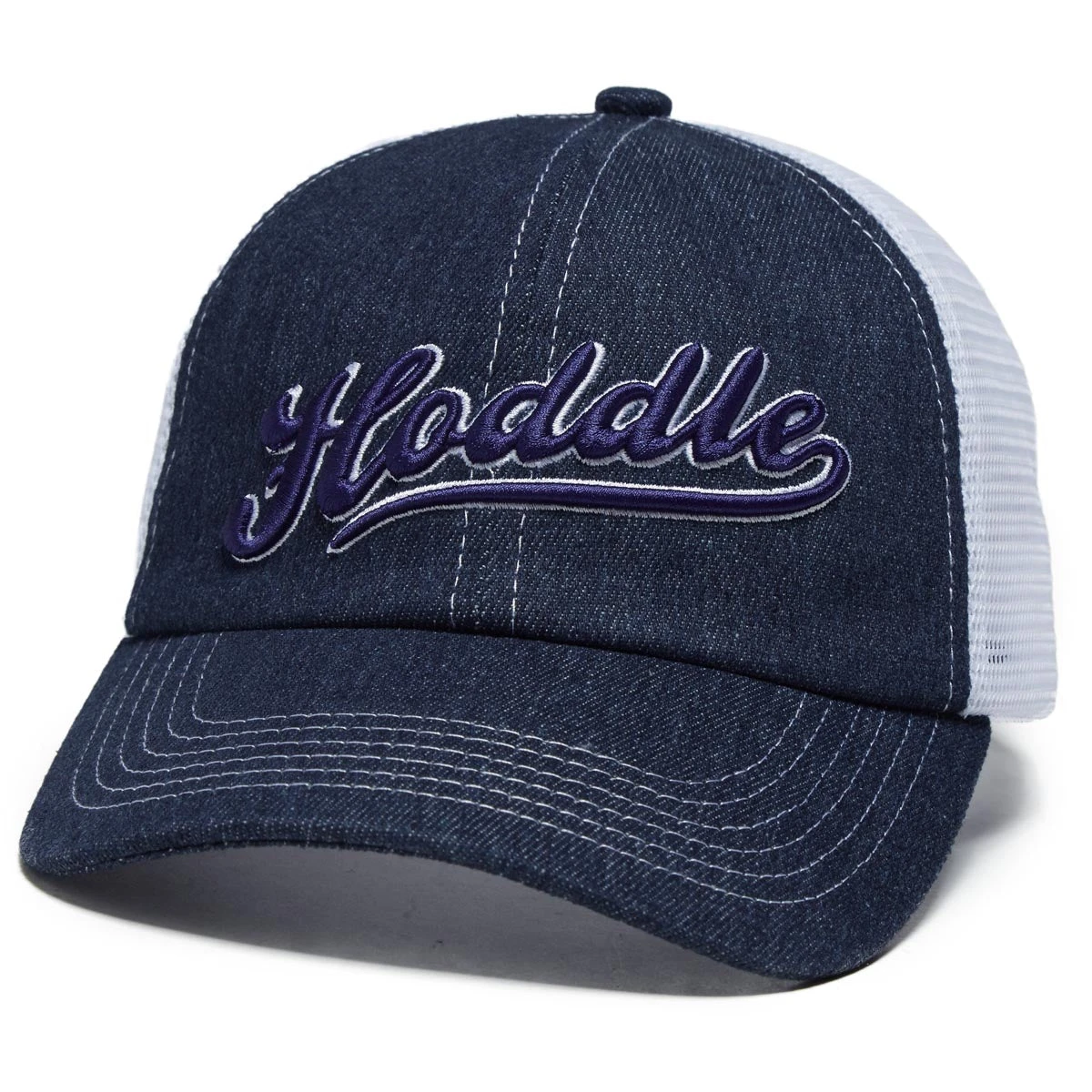 Hoddle Intarsia Trucker Hat - Indigo 3 Hoddle Intarsia Trucker Hat - Indigo