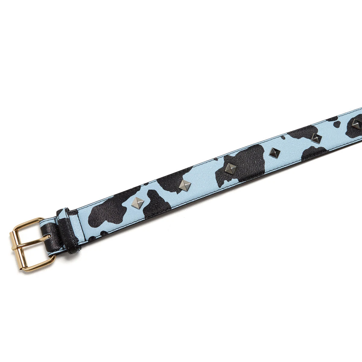 Loosey Studded Cow Belt - Baby Blue 5 Loosey Studded Cow Belt - Baby Blue - Image 3