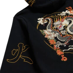 DGK Ryujin Hoodie - Black -DADDIES Skate Gear BQ79347 5