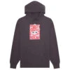 Hockey War All Over Hoodie - Charcoal -DADDIES Skate Gear BQ79C04 1