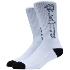 WKND Heart Socks - White
