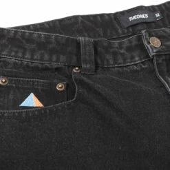 Theories Pavillion Jeans - Washed Black -DADDIES Skate Gear BQ7EC25 3
