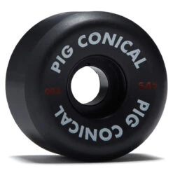 Pig Conical 95a Skateboard Wheels - Black - 54mm