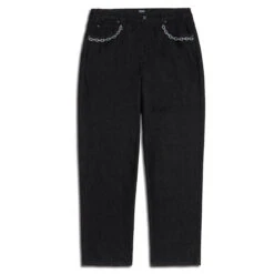 CCS Baggy Taper Denim Jeans - Chain Black