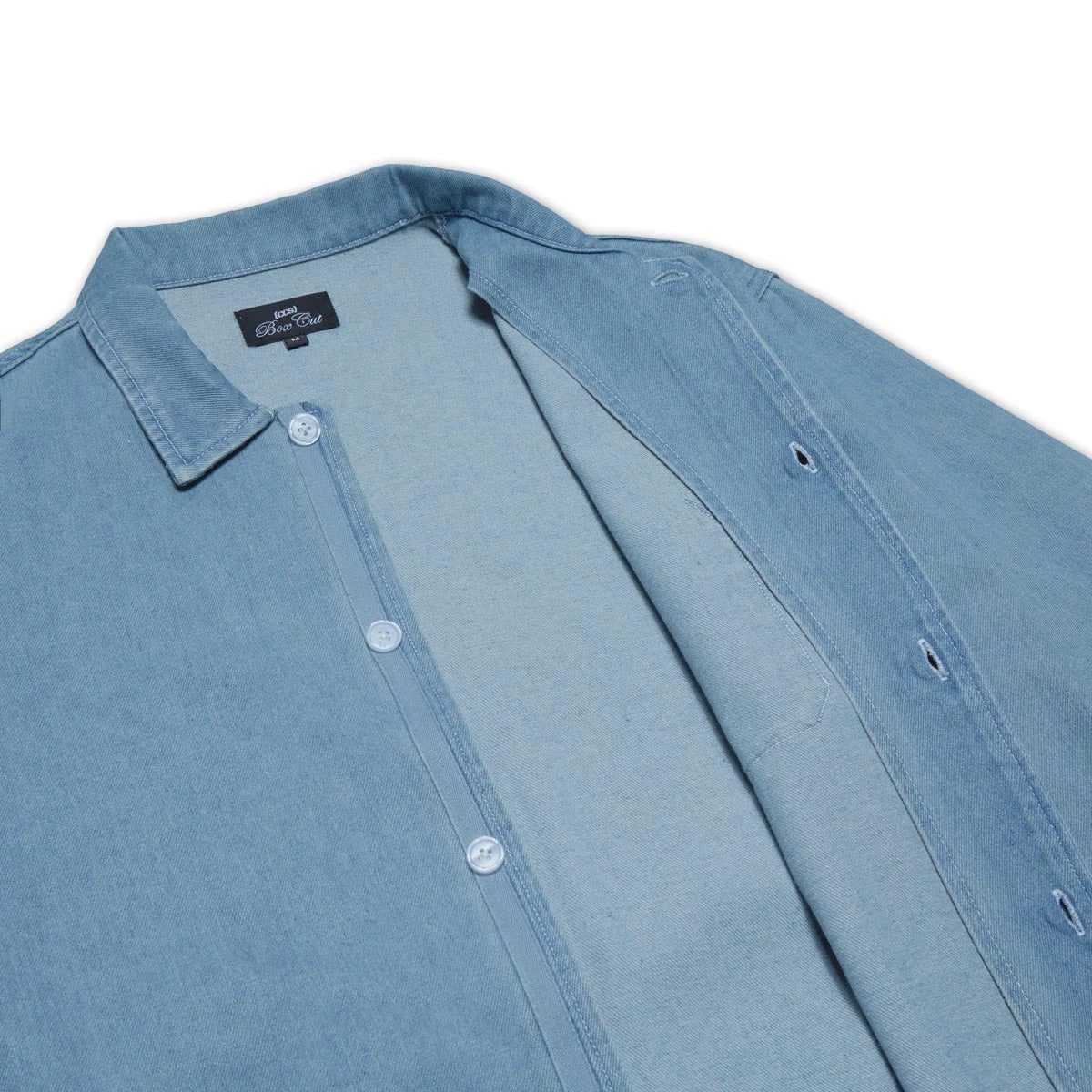 CCS Box Denim Shirt - Light Blue 7 CCS Box Denim Shirt - Light Blue - Image 5
