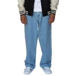 Welcome Immortal Loose Straight Denim Jeans - Washed Blue -DADDIES Skate Gear BQ7F588 6