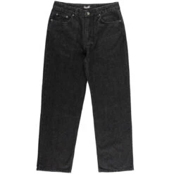Welcome Immortal Loose Straight Denim Jeans - Washed Black