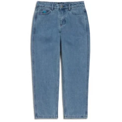 CCS Youth Baggy Taper Denim Jeans - Medium Blue -DADDIES Skate Gear BQ7F644 1A