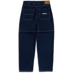 CCS 4x4 Reinforced Baggy Taper Denim Jeans - Overdyed Navy -DADDIES Skate Gear BQ7F947 2
