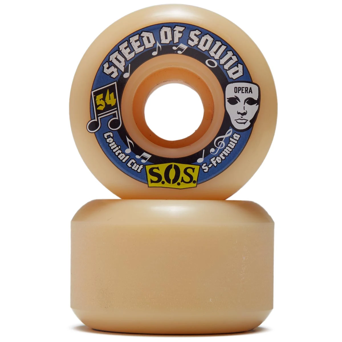 Opera SOS Mezzo Hardline Conical 99a Skateboard Wheels - 54mm 4 Opera SOS Mezzo Hardline Conical 99a Skateboard Wheels - 54mm - Image 2
