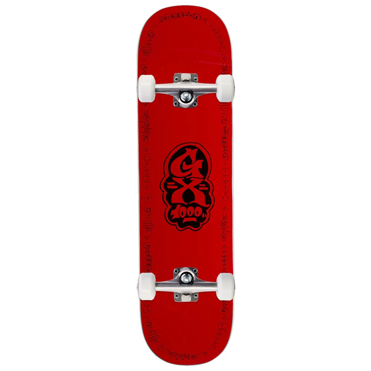 GX1000 Sketch Skateboard Complete - Red - 8.25" 3 GX1000 Sketch Skateboard Complete - Red - 8.25"