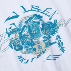 Evisen Enma White T-Shirt - White -DADDIES Skate Gear BQ8205F 2