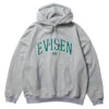 Evisen College Logo Hoodie - Heather Grey -DADDIES Skate Gear BQ82083 1
