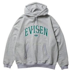 Evisen College Logo Hoodie - Heather Grey