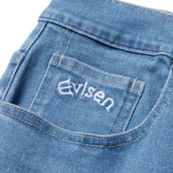 Evisen Eye Fire Jeans - Blue -DADDIES Skate Gear BQ82092 3