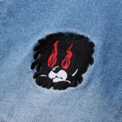 Evisen Eye Fire Jeans - Blue -DADDIES Skate Gear BQ82092 4