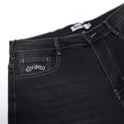 Evisen Eye Fire Jeans - Black -DADDIES Skate Gear BQ82094 3