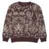 GX1000 Jacquard Knit Floral Sweatshirt - Brown 1 GX1000 Jacquard Knit Floral Sweatshirt - Brown -DADDIES Skate Gear BQ82AC9 1